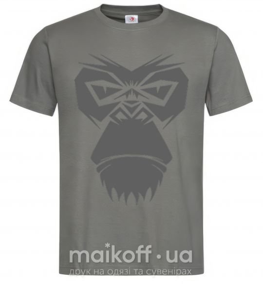 Мужская футболка Gorilla face Графит фото