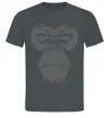 Чоловіча футболка Gorilla face Графіт фото