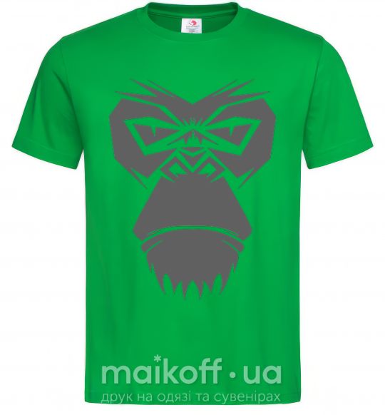 Мужская футболка Gorilla face Зеленый фото