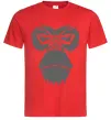 Чоловіча футболка Gorilla face Червоний фото