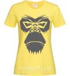 Женская футболка Gorilla face Лимонный фото