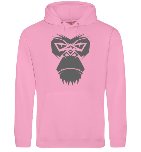 Чоловіча толстовка (худі) Gorilla face Рожевий фото