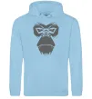 Чоловіча толстовка (худі) Gorilla face Блакитний фото