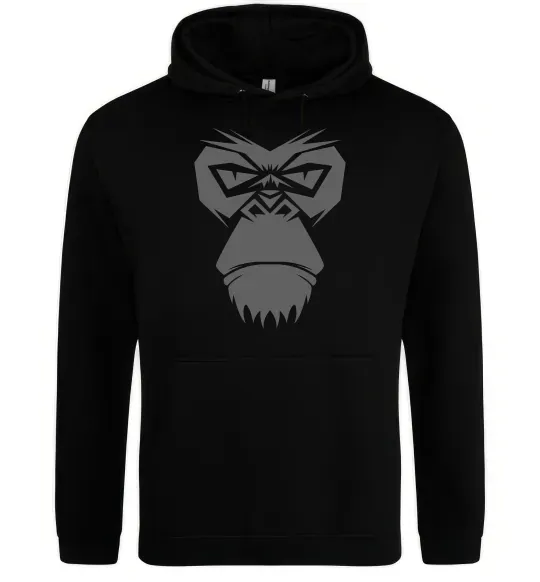 Жіноча толстовка (худі) Gorilla face Чорний фото