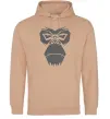 Жіноча толстовка (худі) Gorilla face Пісочний Жіноча толстовка (худі) Gorilla face Пісочний фото