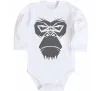 Детский боди Gorilla face Белый фото