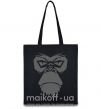 Еко-сумка Gorilla face Чорний фото