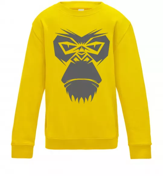 Детский Свитшот Gorilla face Солнечно желтый фото