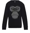 Детский Свитшот Gorilla face Черный фото