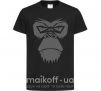 Детская футболка Gorilla face Черный фото