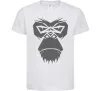 Дитяча футболка Gorilla face Білий фото