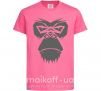 Детская футболка Gorilla face Ярко-розовый фото