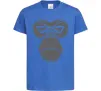 Дитяча футболка Gorilla face Яскраво-синій фото