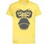 Дитяча футболка Gorilla face Лимонний фото