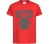 Дитяча футболка Gorilla face Червоний фото
