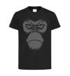 Детская футболка Gorilla face Черный фото