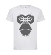 Детская футболка Gorilla face Белый фото