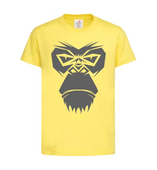 Детская футболка Gorilla face Лимонный фото