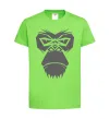 Детская футболка Gorilla face Лаймовый фото