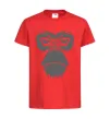 Детская футболка Gorilla face Красный фото