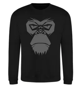 Світшот Gorilla face Чорний фото