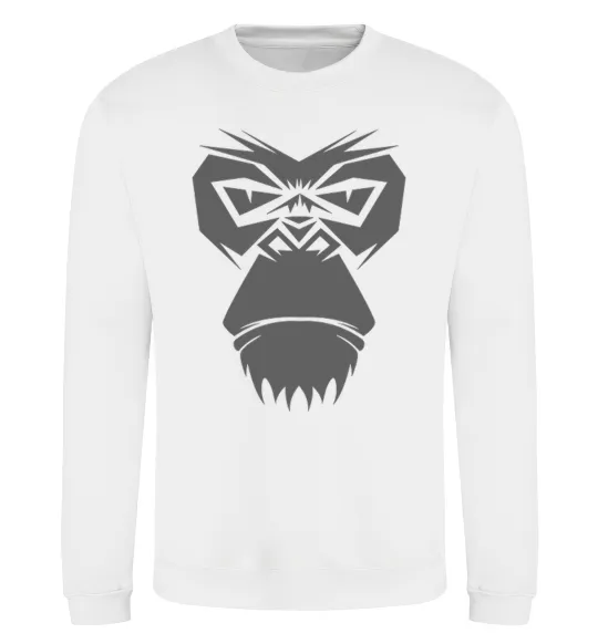 Світшот Gorilla face Білий фото