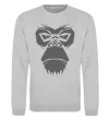 Світшот Gorilla face Сірий меланж фото