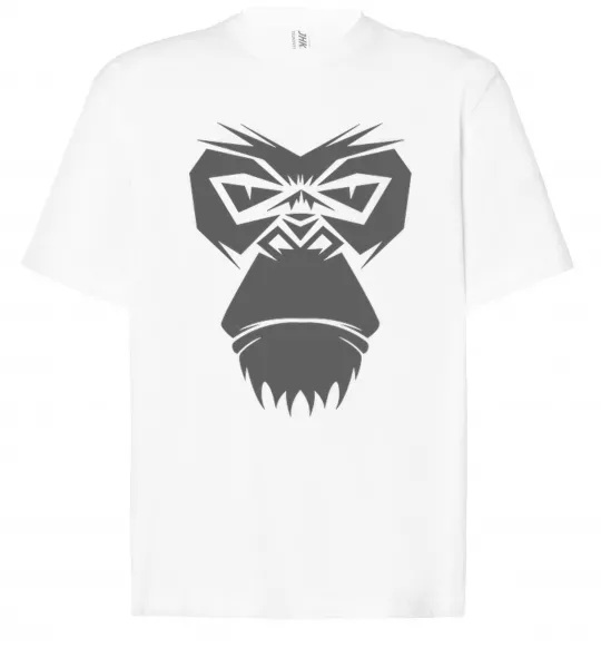 Футболка Оверсайз Gorilla face Белый фото