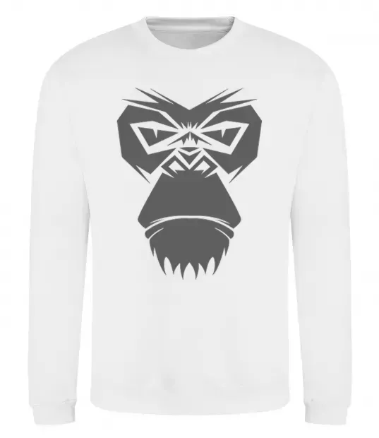 Світшот Gorilla face Білий фото