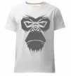 Чоловіча преміум футболка Gorilla face Білий фото