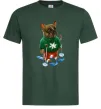 Чоловіча футболка Бульдог на лижах Темно-зелений Чоловіча футболка Бульдог на лижах Темно-зелений фото
