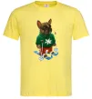 Чоловіча футболка Бульдог на лижах Лимонний Чоловіча футболка Бульдог на лижах Лимонний фото