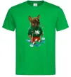Чоловіча футболка Бульдог на лижах Зелений Чоловіча футболка Бульдог на лижах Зелений фото