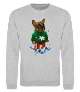 Світшот Бульдог на лижах