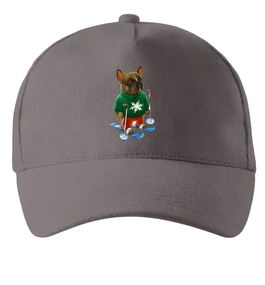 Кепка Бульдог на лижах Серый фото