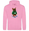 Чоловіча толстовка (худі) Бульдог на лижах Рожевий Чоловіча толстовка (худі) Бульдог на лижах Рожевий фото