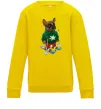 Детский Свитшот Бульдог на лижах Солнечно желтый Детский Свитшот Бульдог на лижах Солнечно желтый фото