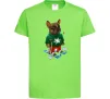 Дитяча футболка Бульдог на лижах Лаймовий Дитяча футболка Бульдог на лижах Лаймовий фото