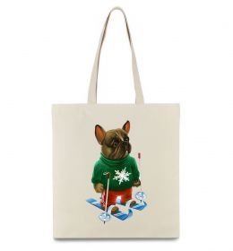 Еко-сумка Бульдог на лижах