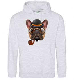 Чоловіча толстовка (худі) Бульдог з сигарою Чоловіча толстовка (худі) Бульдог з сигарою