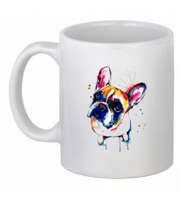 Чашка керамическая Малюнок бульдог