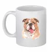 Чашка керамічна Бульдог картина Білий Чашка керамічна Бульдог картина Білий фото