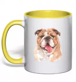 Чашка з кольоровою ручкою