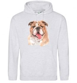 Чоловіча толстовка (худі) Бульдог картина
