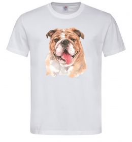 Чоловіча футболка Бульдог картина Чоловіча футболка Бульдог картина