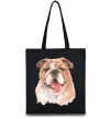 Эко-сумка Бульдог картина Черный Эко-сумка Бульдог картина Черный фото