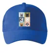 Кепка Bulldog popart Ярко-синий фото