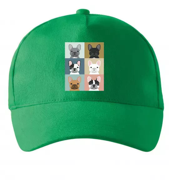 Кепка Bulldog popart Зеленый фото