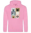 Жіноча толстовка (худі) Bulldog popart Рожевий фото