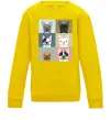 Детский Свитшот Bulldog popart Солнечно желтый Детский Свитшот Bulldog popart Солнечно желтый фото